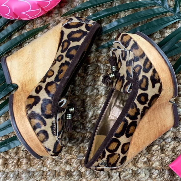 SAM EDELMAN real fur wedge - Picture 2 of 5